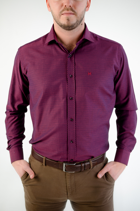 Сорочка чоловіча Приталена HS0040 - M